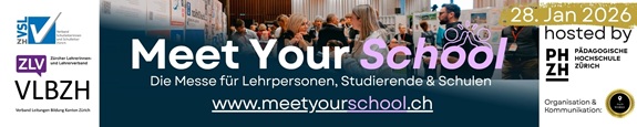 Banner zu "Meet Your School" mit Infos zum Anlass