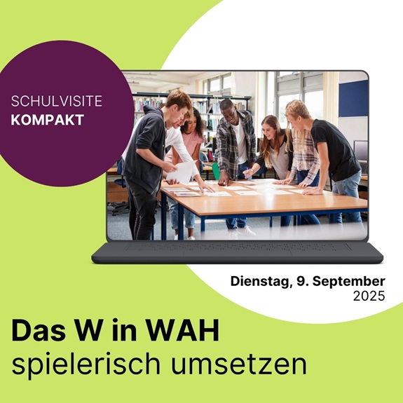 Flyer schulvisite.kompakt mit den Infos zur Veranstaltung