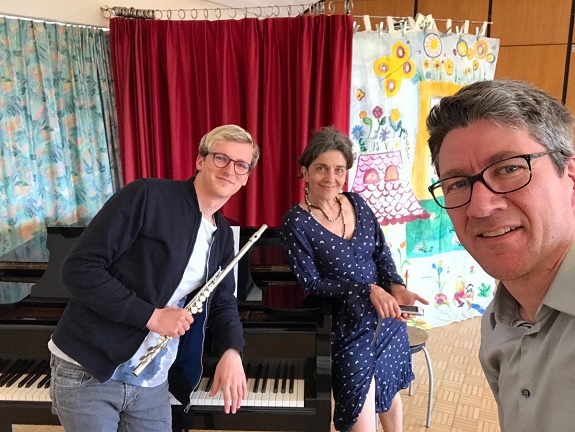 Das Trio Eva Marlin, Michael Wernli und David Bircher