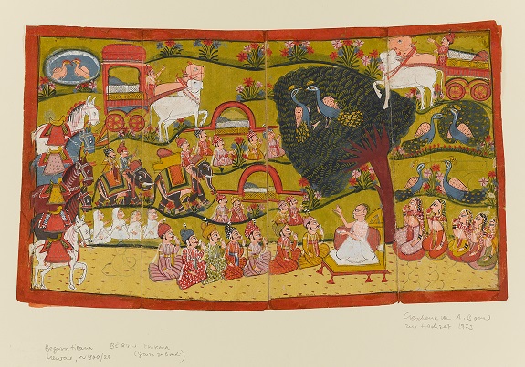Darstellung aus einem früheren Jahrhundert über die Jainas