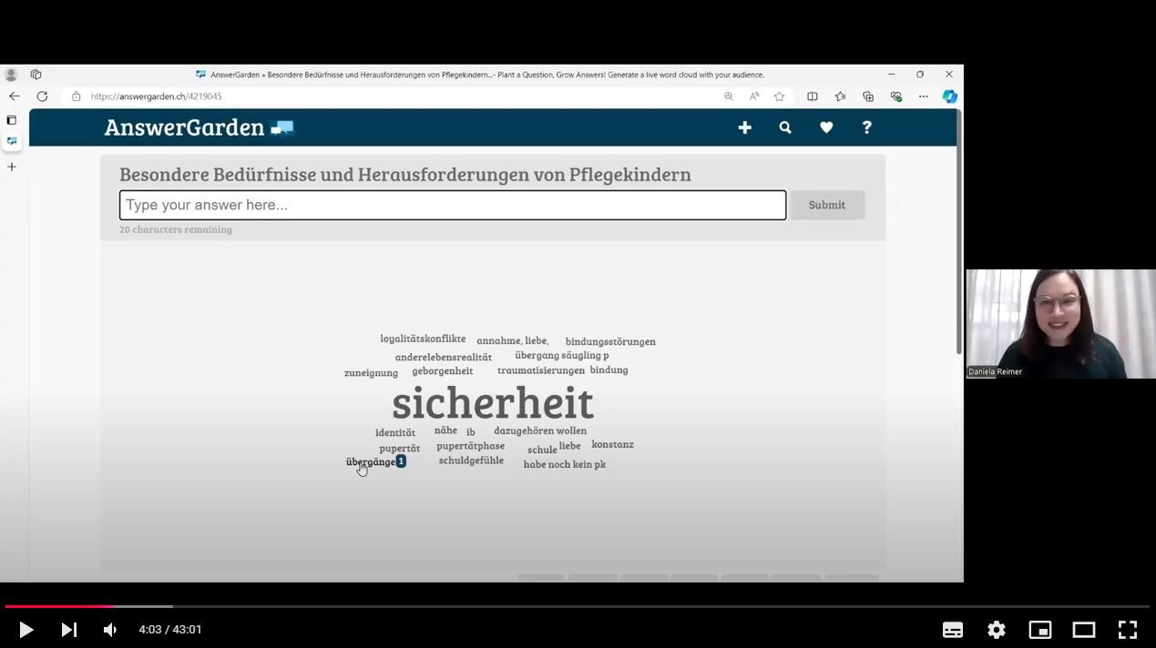 Prof. Daniela Reimer Webinar zeigt anhand von Beispielen auf, welche besonderen Bedürfnisse und Herausforderungen Pflegekinder haben und wie Pflegekinder selbst sich Normalität wünschen