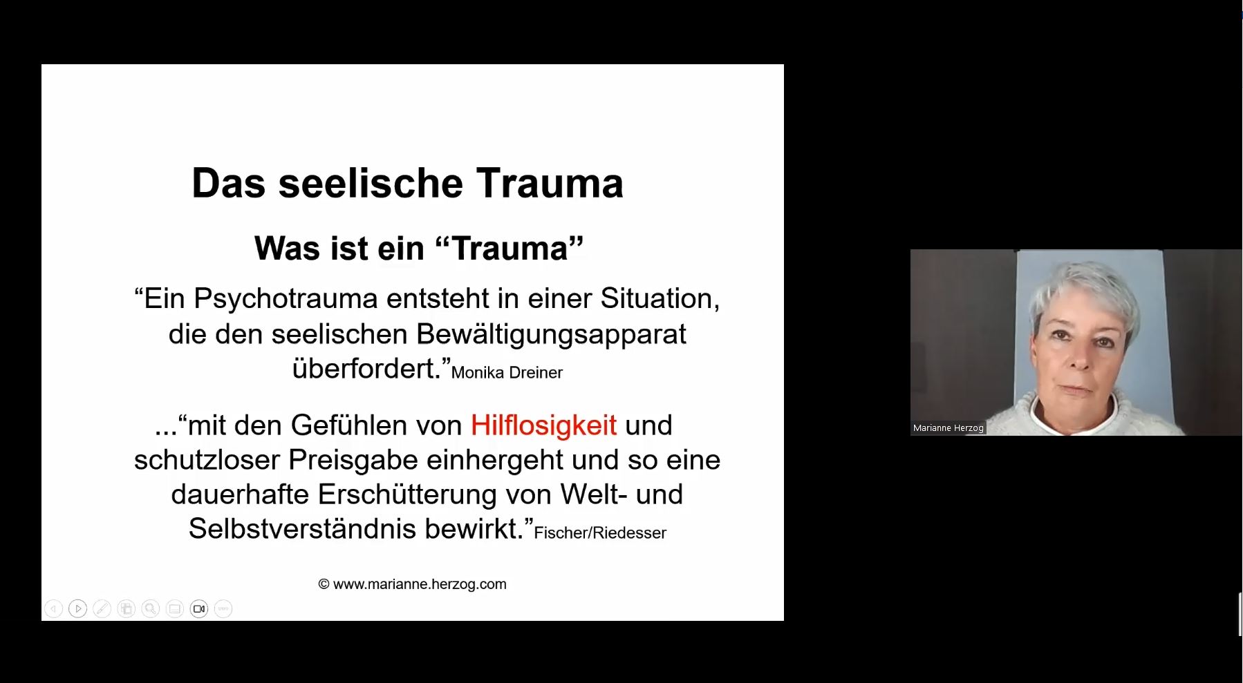 Standbild aus dem Webinar Sichere Orte  in Pflegefamilien schaffen